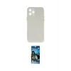 ieg™ iPhone 12 Pro Max Kılıf Yadigar Yansıma Serisi - Siyah 34D Izgaralı Cam
