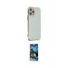 ieg™ iPhone 12 Pro Max Kılıf Yankı Serisi - Siyah 34D Izgaralı Cam