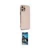 ieg™ iPhone 12 Pro Max Kılıf Yankı Serisi - Siyah 34D Izgaralı Cam