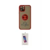 ieg™ iPhone 12 Pro Max Kılıf Yörünge Çizgi - Siyah Joko 5D Cam