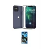 ieg™ iPhone 12 Pro Max Kılıf Zirve Doku - Siyah 34D Izgaralı Cam