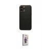 ieg™ iPhone 13 Pro Max Kılıf Ahenk Işık - Siyah Bilvis 3D Cam Ekran Koruyucu