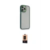 ieg™ iPhone 13 Pro Max Kılıf Eksen Doku Prime - Şeffaf Maxco Cam Ekran Koruyucu