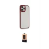 ieg™ iPhone 13 Pro Max Kılıf Eksen Doku Prime - Şeffaf Maxco Cam Ekran Koruyucu