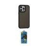 ieg™ iPhone 13 Pro Max Kılıf Eksen Işık - Siyah 18D Cam Ekran Koruyucu