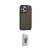 ieg™ iPhone 13 Pro Max Kılıf Eksen Işık - Siyah Bilvis 3D Cam Ekran Koruyucu