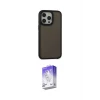 ieg™ iPhone 13 Pro Max Kılıf Eksen Işık - Siyah Bilvis 5in1 3D Magic Cam Ekran Koruyucu