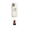 ieg™ iPhone 13 Pro Max Kılıf İz Form Serisi - Şeffaf Maxco Cam Ekran Koruyucu