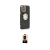 ieg™ iPhone 13 Pro Max Kılıf İz Form Serisi - Şeffaf Maxco Cam Ekran Koruyucu