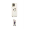 ieg™ iPhone 13 Pro Max Kılıf İz Form Serisi - Siyah Bilvis 3D Cam Ekran Koruyucu