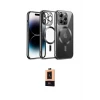 ieg™ iPhone 13 Pro Max Kılıf Nova Işık Özel Seri - Şeffaf Maxco Cam Ekran Koruyucu
