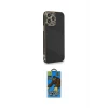 ieg™ iPhone 13 Pro Max Kılıf Yankı Serisi - Siyah 18D Cam Ekran Koruyucu