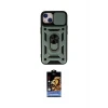 ieg™ iPhone 14 Kılıf Ahenk Klasik - Siyah Buffer Hayalet Cam Ekran Koruyucu