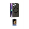 ieg™ iPhone 14 Kılıf Çekirdek Modern Prime - Siyah Buffer Hayalet Cam Ekran Koruyucu