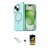 ieg™ iPhone 14 Kılıf Kıvılcım Form Prime - Siyah Buffer Cam Ekran Koruyucu + Diamond Kamera Lens - KI