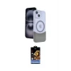 ieg™ iPhone 14 Kılıf Kozmos Form Özel Seri - Siyah Buffer Hayalet Cam Ekran Koruyucu