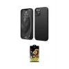 ieg™ iPhone 14 Kılıf Kozmos Yansıma Özel Seri - Siyah Buffer Cam Ekran Koruyucu
