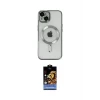 ieg™ iPhone 14 Kılıf Nova Işık Özel Seri - Siyah Buffer Hayalet Cam Ekran Koruyucu