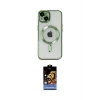 ieg™ iPhone 14 Kılıf Nova Işık Özel Seri - Siyah Buffer Hayalet Cam Ekran Koruyucu