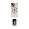 ieg™ iPhone 14 Kılıf Nova Işık Özel Seri - Siyah Buffer Hayalet Cam Ekran Koruyucu