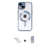 ieg™ iPhone 14 Kılıf Nova Işık Özel Seri - Siyah Joko Magic 5D Cam + Diamond Kamera Lens - SABE