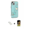 ieg™ iPhone 14 Kılıf Nova Işık Prime - Siyah Buffer Cam Ekran Koruyucu + Diamond Kamera Lens - SABE