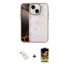 ieg™ iPhone 14 Kılıf Odak Prime - Siyah Buffer Cam Ekran Koruyucu + Diamond Kamera Lens - KI