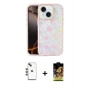 ieg™ iPhone 14 Kılıf Odak Prime - Siyah Buffer Cam Ekran Koruyucu + Shine Kamera Lens - YL