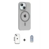 ieg™ iPhone 14 Kılıf Pusula Form Özel Seri - Siyah Joko Magic 5D Cam + Shine Kamera Lens - GI