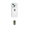 ieg™ iPhone 14 Kılıf Pusula Form Özel Seri - Siyah Joko Magic 5D Hayalet Cam