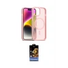 ieg™ iPhone 14 Kılıf Siluet Minimal Prime - Siyah Buffer Hayalet Cam Ekran Koruyucu