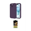 ieg™ iPhone 14 Kılıf Yankı Yansıma Özel Seri - Siyah Buffer Cam Ekran Koruyucu