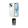 ieg™ iPhone 14 Kılıf Yörünge Form - Siyah Buffer Hayalet Cam Ekran Koruyucu