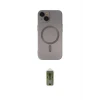 ieg™ iPhone 14 Plus Kılıf Akış Minimal Özel Seri - Siyah Joko Magic 5D Hayalet Cam
