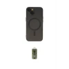ieg™ iPhone 14 Plus Kılıf Akış Minimal Özel Seri - Siyah Joko Magic 5D Hayalet Cam
