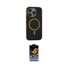 ieg™ iPhone 14 Pro Kılıf Ahenk Form Serisi - Siyah Buffer Hayalet Cam Ekran Koruyucu