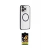 ieg™ iPhone 14 Pro Kılıf Ahenk Işık Serisi - Siyah Buffer Cam Ekran Koruyucu