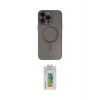 ieg™ iPhone 14 Pro Kılıf Akış Minimal Özel Seri - Siyah Polymer Nano Ekran Koruyucu