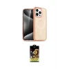 ieg™ iPhone 14 Pro Kılıf Eksen Doku Koleksiyonu - Siyah Buffer Cam Ekran Koruyucu