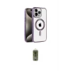 ieg™ iPhone 14 Pro Kılıf Eksen Form Koleksiyonu - Siyah Joko Magic 5D Hayalet Cam