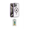 ieg™ iPhone 14 Pro Kılıf Eksen Form Koleksiyonu - Siyah Polymer Nano Ekran Koruyucu