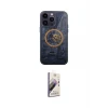 ieg™ iPhone 14 Pro Kılıf İz Form - Siyah Bilvis 3D Mat Cam Ekran Koruyucu
