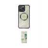 ieg™ iPhone 14 Pro Kılıf Kutup Modern - Siyah 20D Premium Cam Ekran Koruyucu