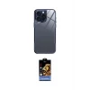 ieg™ iPhone 14 Pro Kılıf Odak Doku - Siyah Buffer Hayalet Cam Ekran Koruyucu