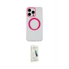 ieg™ iPhone 14 Pro Kılıf Pusula Form - Şeffaf Pasifik Cam Ekran Koruyucu