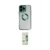 ieg™ iPhone 14 Pro Kılıf Pusula Form - Siyah 20D Premium Cam Ekran Koruyucu