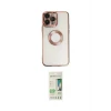 ieg™ iPhone 14 Pro Kılıf Pusula Form - Siyah 20D Premium Cam Ekran Koruyucu