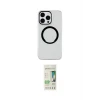 ieg™ iPhone 14 Pro Kılıf Pusula Form - Siyah 20D Premium Cam Ekran Koruyucu