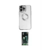 ieg™ iPhone 14 Pro Kılıf Pusula Form - Siyah 360 Mat Full Body Arka Koruyucu