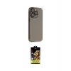 ieg™ iPhone 14 Pro Kılıf Siluet Minimal Özel Seri - Siyah Buffer Cam Ekran Koruyucu